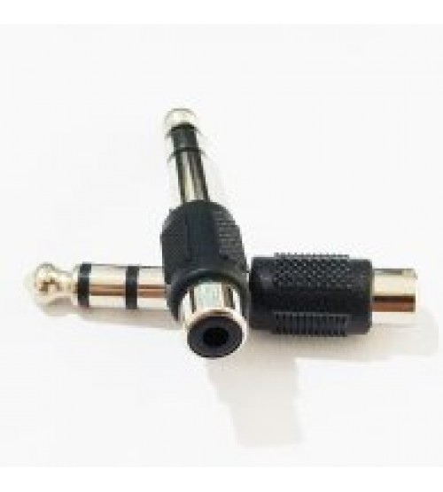 Converter Cover Female RCA To MIC 6.5 Mm STEREO | Jek 1F RCA To 1M MIC